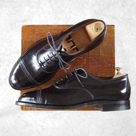 ★オールデン 9.5E【現行定価17万円程度★コードバン仕様/ハンプトンラスト】9016/パンチドキャップトゥ/黒/メンズ/Alden★j004