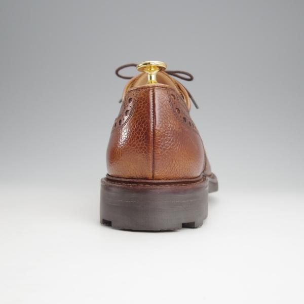 未使用★クロケット&ジョーンズ 9E【リッジウェイソール仕様★BANGOR/365ラスト】フルブローグ/グレインレザー/茶/Crockett&Jones★j005