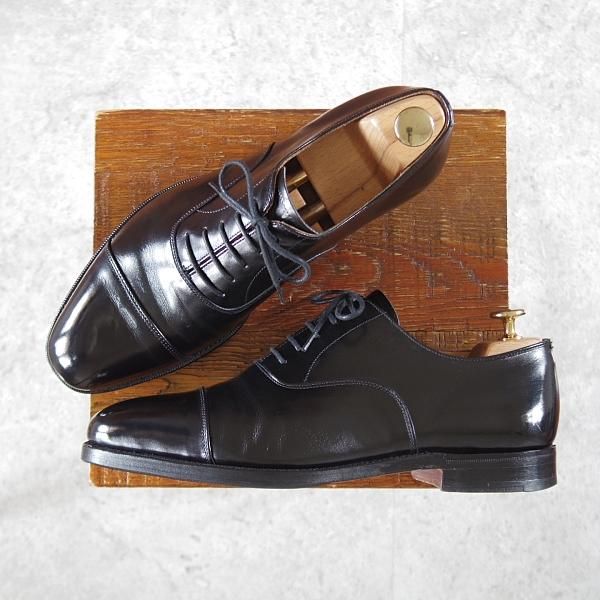 GRENSON グレンソン　パンチドキャップトゥ　ブラック　7 GRENSON グレンソン パンチドキャップトゥ ブラック 7