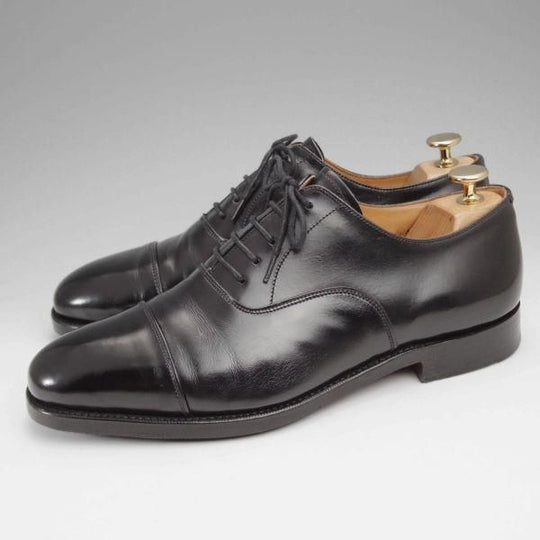 極上★(英)グレンソン 7.5F【現行定価￥98,890-★G-ONEライン/LONDON】ロンドン/22346/G1/ストレートチップ/カーフ/黒/GRENSON★j006