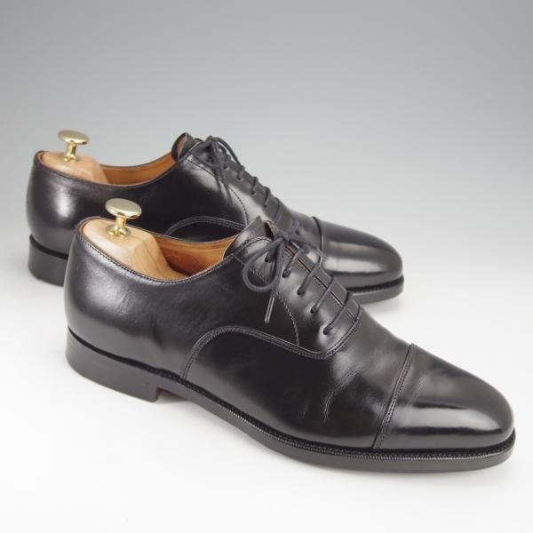 極上★(英)グレンソン 7.5F【現行定価￥98,890-★G-ONEライン/LONDON】ロンドン/22346/G1/ストレートチップ/カーフ/黒/GRENSON★j006