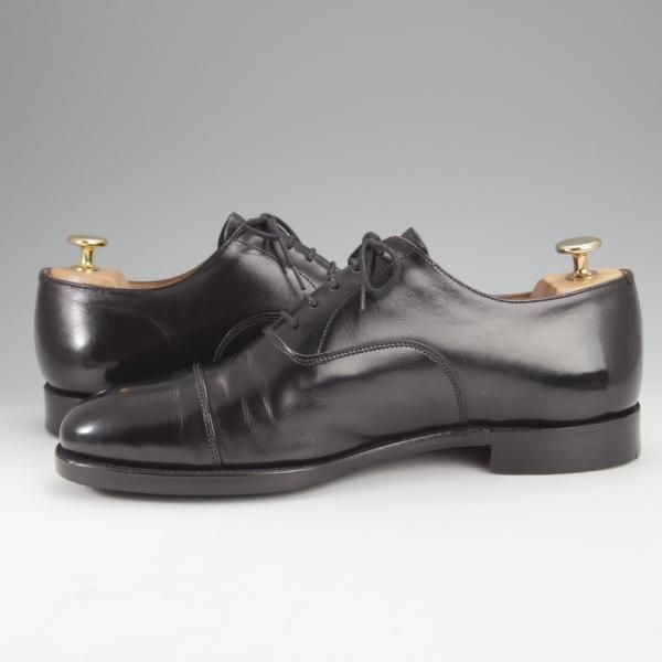 極上★(英)グレンソン 7.5F【現行定価￥98,890-★G-ONEライン/LONDON】ロンドン/22346/G1/ストレートチップ/カーフ/黒/GRENSON★j006