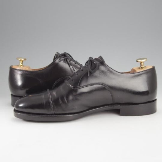 極上★(英)グレンソン 7.5F【現行定価￥98,890-★G-ONEライン/LONDON】ロンドン/22346/G1/ストレートチップ/カーフ/黒/GRENSON★j006