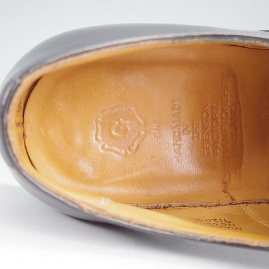 極上★(英)グレンソン 7.5F【現行定価￥98,890-★G-ONEライン/LONDON】ロンドン/22346/G1/ストレートチップ/カーフ/黒/GRENSON★j006