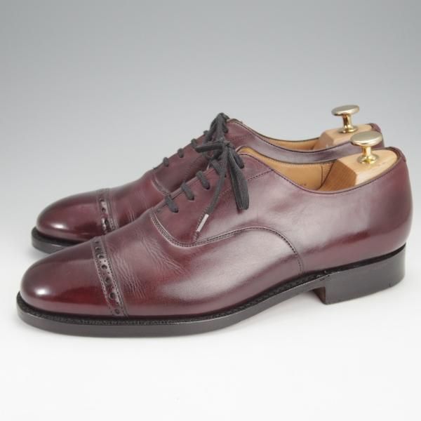 ★チャーチ 65F/UK6.5【貴重★100ラスト/パンチドキャップトゥ/Eskdale】4都市ロゴ/カーフ/赤茶/メンズ/Church's★j007