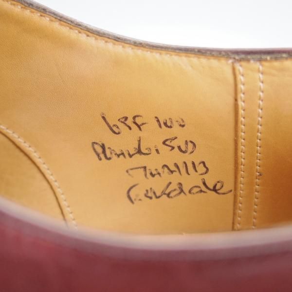 ★チャーチ 65F/UK6.5【貴重★100ラスト/パンチドキャップトゥ/Eskdale】4都市ロゴ/カーフ/赤茶/メンズ/Church's★j007