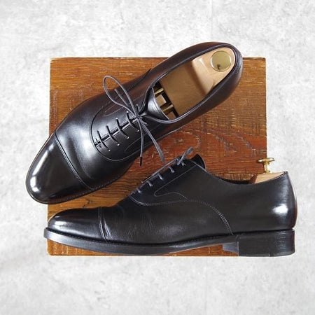 極上★三陽山長 SIZE 8【定価￥80,300-★友二郎/R2010ラスト】ストレートチップ/カーフ/黒/メンズ/TOMOJIRO/SanyoYamacho★j008
