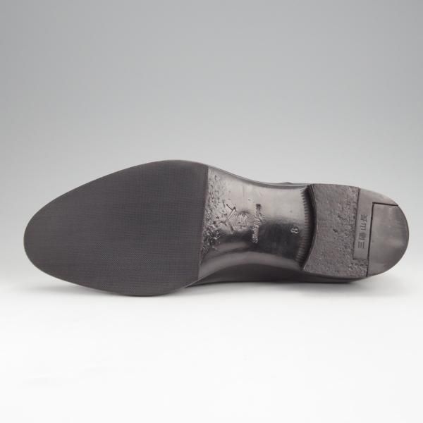 極上★三陽山長 SIZE 8【定価￥80,300-★友二郎/R2010ラスト】ストレートチップ/カーフ/黒/メンズ/TOMOJIRO/SanyoYamacho★j008