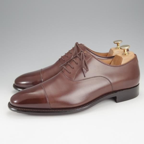 極美品★スコッチグレイン SIZE 25.5【定価￥46,200-★ODESSA/オデッサ/916】ストレートチップ/カーフ/濃茶/SCOTCH GRAIN★j010