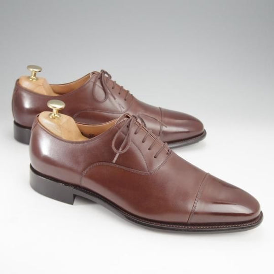 極美品★スコッチグレイン SIZE 25.5【定価￥46,200-★ODESSA/オデッサ/916】ストレートチップ/カーフ/濃茶/SCOTCH GRAIN★j010