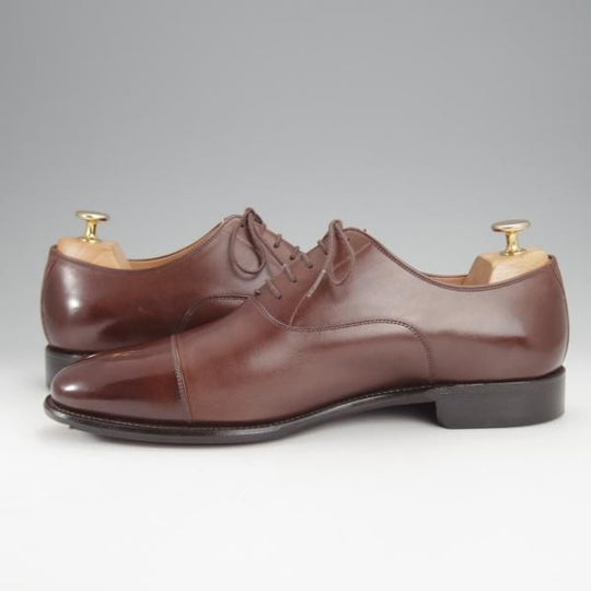 極美品★スコッチグレイン SIZE 25.5【定価￥46,200-★ODESSA/オデッサ/916】ストレートチップ/カーフ/濃茶/SCOTCH GRAIN★j010