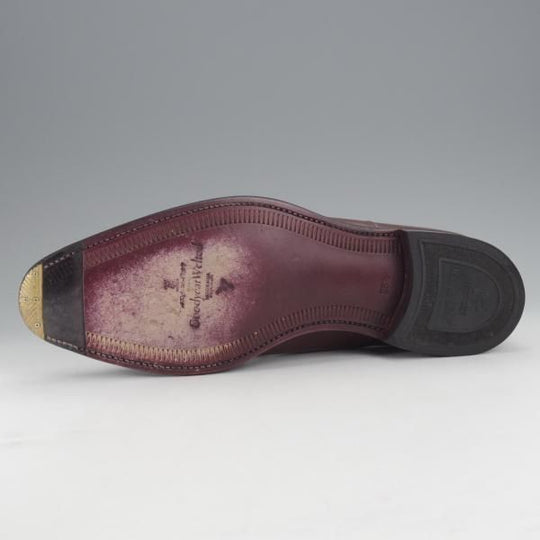 極美品★スコッチグレイン SIZE 25.5【定価￥46,200-★ODESSA/オデッサ/916】ストレートチップ/カーフ/濃茶/SCOTCH GRAIN★j010