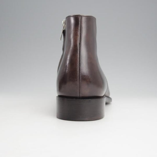 ★Perfetto/ペルフェット SIZE 8【グッドイヤーウェルテッド製法★(伊)イルチア社のミュージアムカーフ/P2421】サイドジップ/灰茶★j011