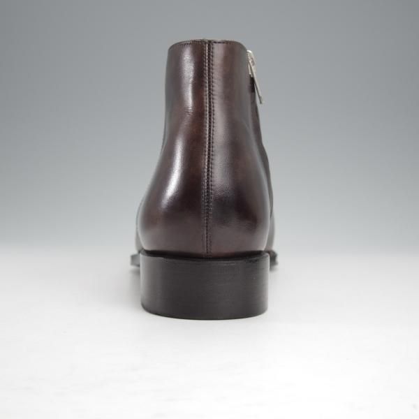 ★Perfetto/ペルフェット SIZE 8【グッドイヤーウェルテッド製法★(伊)イルチア社のミュージアムカーフ/P2421】サイドジップ/灰茶★j011