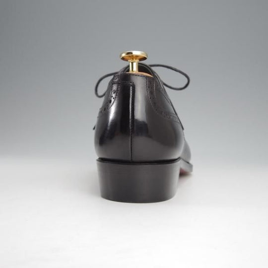 極美品★Perfetto/ペルフェット SIZE 7.5【グッドイヤーウェルテッド製法★(仏)アノネイ社のカーフ/クォーターブローグ】カーフ/黒★j013