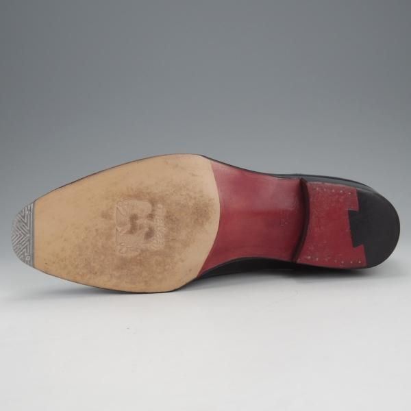 極美品★Perfetto/ペルフェット SIZE 7.5【グッドイヤーウェルテッド製法★(仏)アノネイ社のカーフ/クォーターブローグ】カーフ/黒★j013