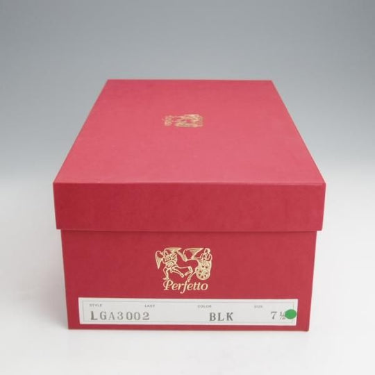 極美品★Perfetto/ペルフェット SIZE 7.5【グッドイヤーウェルテッド製法★(仏)アノネイ社のカーフ/クォーターブローグ】カーフ/黒★j013