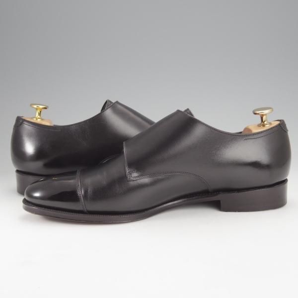 美品★RAYMAR/レイマー SIZE 8【ハンドソーンウェルテッド製法★ダブルモンク/RM1015】ボカルーカーフ/(仏)アノネイ社/黒★j015