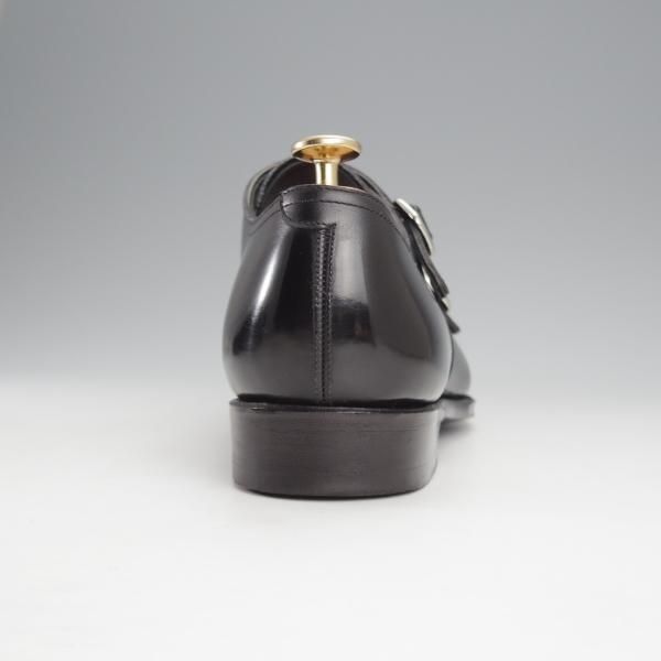 美品★RAYMAR/レイマー SIZE 8【ハンドソーンウェルテッド製法★ダブルモンク/RM1015】ボカルーカーフ/(仏)アノネイ社/黒★j015