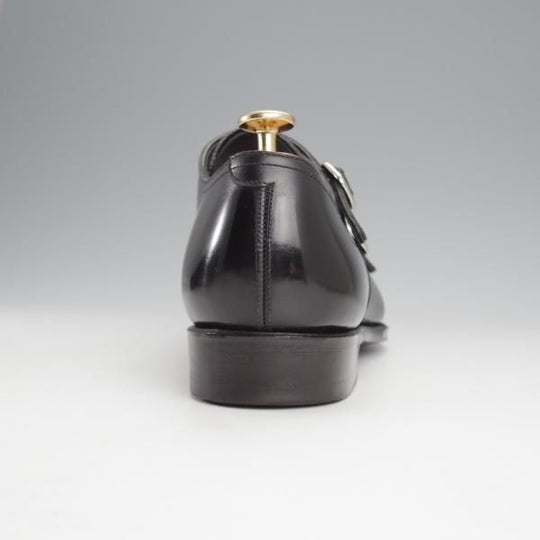 美品★RAYMAR/レイマー SIZE 8【ハンドソーンウェルテッド製法★ダブルモンク/RM1015】ボカルーカーフ/(仏)アノネイ社/黒★j015