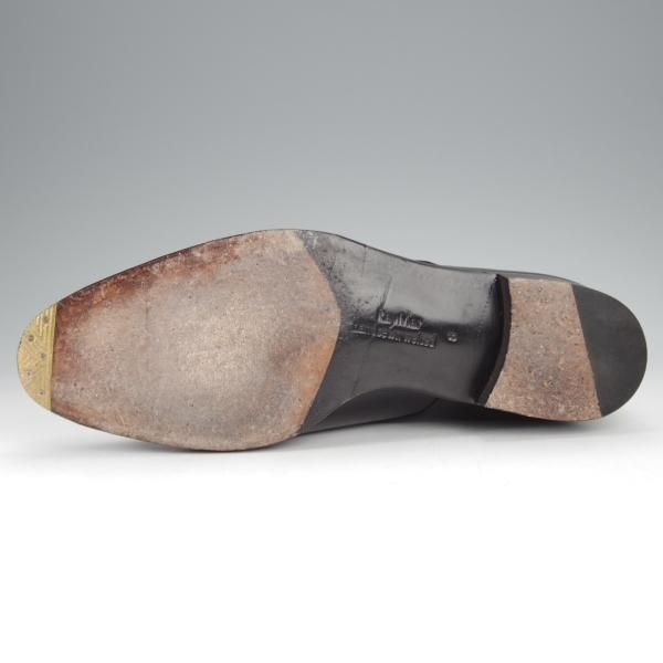 美品★RAYMAR/レイマー SIZE 8【ハンドソーンウェルテッド製法★ダブルモンク/RM1015】ボカルーカーフ/(仏)アノネイ社/黒★j015