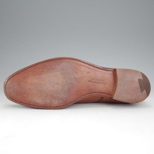 美品★クロケット&ジョーンズ 8.5E【モデル定価￥97,900-★エドワードマイヤー別注/DORSET 2】ストレートチップ/茶/Crockett&Jones★j019