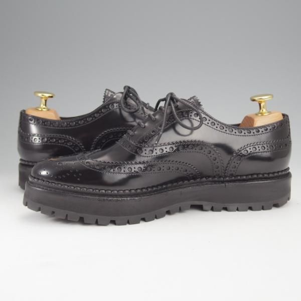 未使用★チャーチ(レディース) SIZE 36【★INDIGO/インディゴ】フルブローグ/ポリッシュドバインダーカーフ/黒/Church's★j021