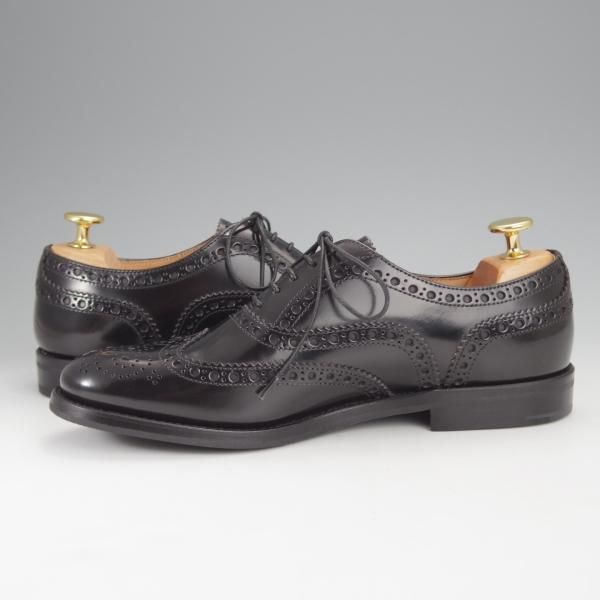 新品★チャーチ(レディース) SIZE 36.5【定価￥160,600-★バーウッド/BURWOOD WG】ポリッシュドバインダーカーフ/黒/Church's★j022