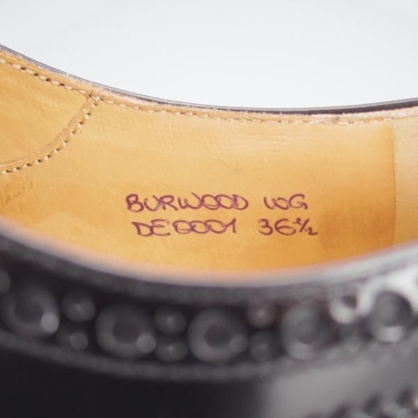 新品★チャーチ(レディース) SIZE 36.5【定価￥160,600-★バーウッド/BURWOOD WG】ポリッシュドバインダーカーフ/黒/Church's★j022
