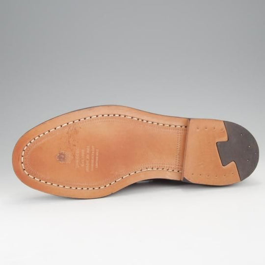 未使用★(米)YUKETEN/ユケテン 8C【定価￥118,800-★コードバン仕様/ホーウィン社スタンプ多数】705SP/モカシン/黒×赤茶★j024