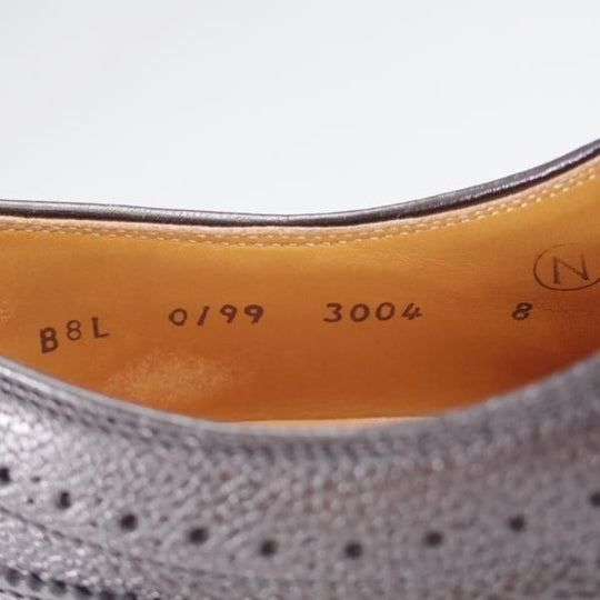 美品★シェットランドフォックス SIZE 8【★ロングウイング/3004/黒】グレインレザー/メンズ/Shetlandfox★j025