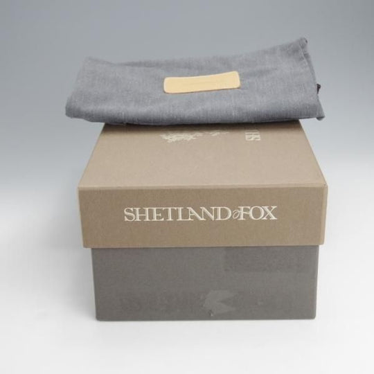 美品★シェットランドフォックス SIZE 8【★ロングウイング/3004/黒】グレインレザー/メンズ/Shetlandfox★j025