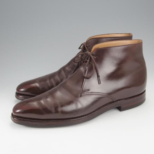 ★クロケット&ジョーンズ 7.5E【定価￥90,200-★ダイナイトソール/TETBURY】348ラスト/チャッカブーツ/濃茶/Crockett&Jones★j026