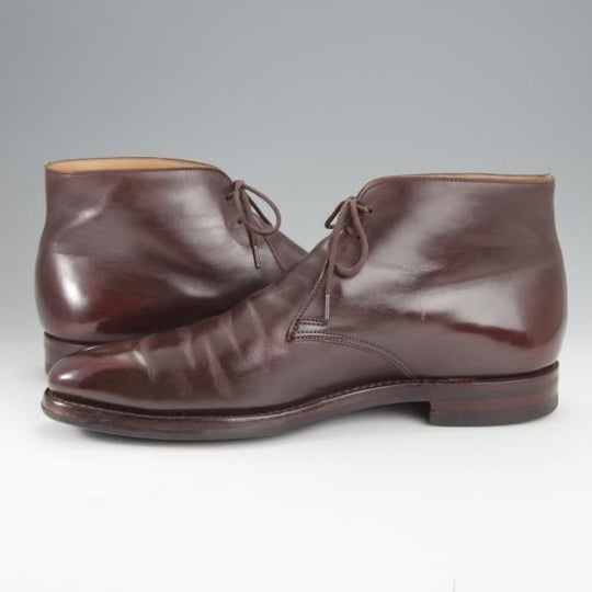 ★クロケット&ジョーンズ 7.5E【定価￥90,200-★ダイナイトソール/TETBURY】348ラスト/チャッカブーツ/濃茶/Crockett&Jones★j026