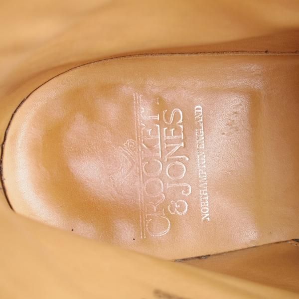 ★クロケット&ジョーンズ 7.5E【定価￥90,200-★ダイナイトソール/TETBURY】348ラスト/チャッカブーツ/濃茶/Crockett&Jones★j026