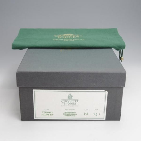 ★クロケット&ジョーンズ 7.5E【定価￥90,200-★ダイナイトソール/TETBURY】348ラスト/チャッカブーツ/濃茶/Crockett&Jones★j026
