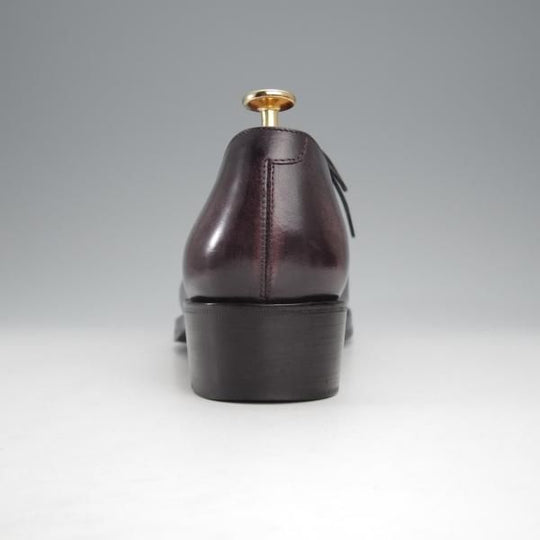 美品★(仏)ベルルッティ SIZE 8【★ホールカット/ヴェネチアレザー】3199/カーフ/灰茶/メンズ/Berluti★j027