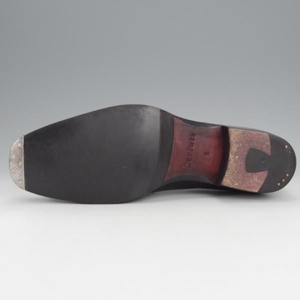 美品★(仏)ベルルッティ SIZE 8【★ホールカット/ヴェネチアレザー】3199/カーフ/灰茶/メンズ/Berluti★j027