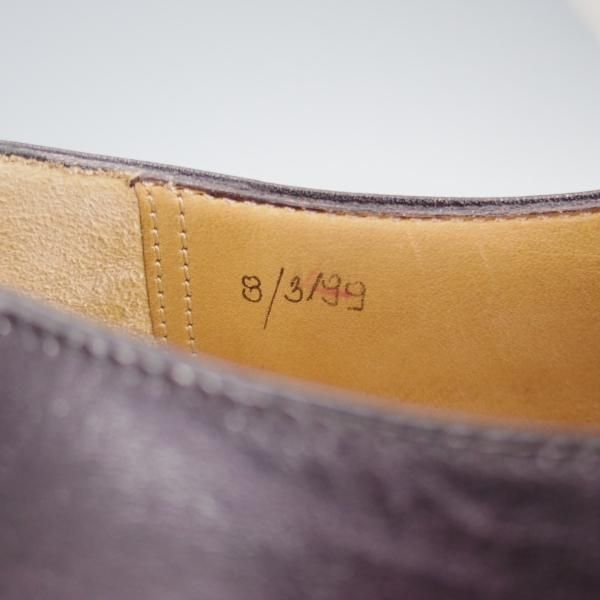 美品★(仏)ベルルッティ SIZE 8【★ホールカット/ヴェネチアレザー】3199/カーフ/灰茶/メンズ/Berluti★j027