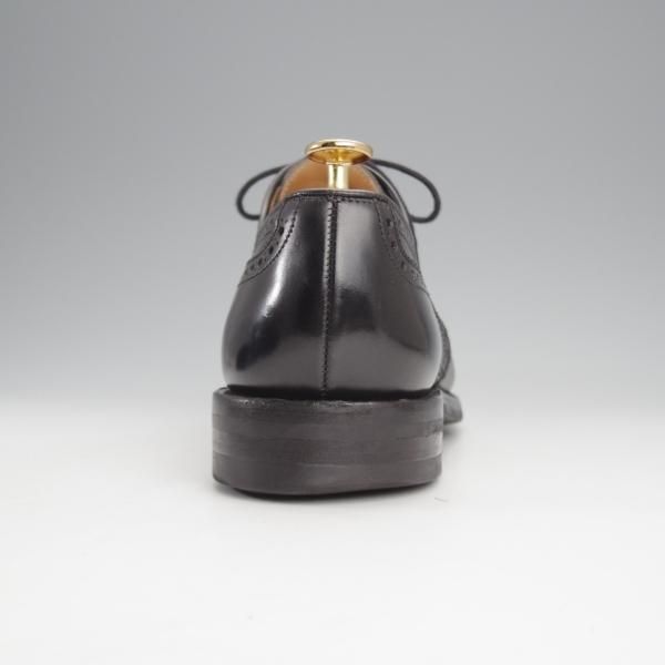 ★クロケット&ジョーンズ 7.5E【ダイナイトソール仕様★SWANSEA/341ラスト】フルブローグ/カーフ/黒/メンズ/Crockett&Jones★j028