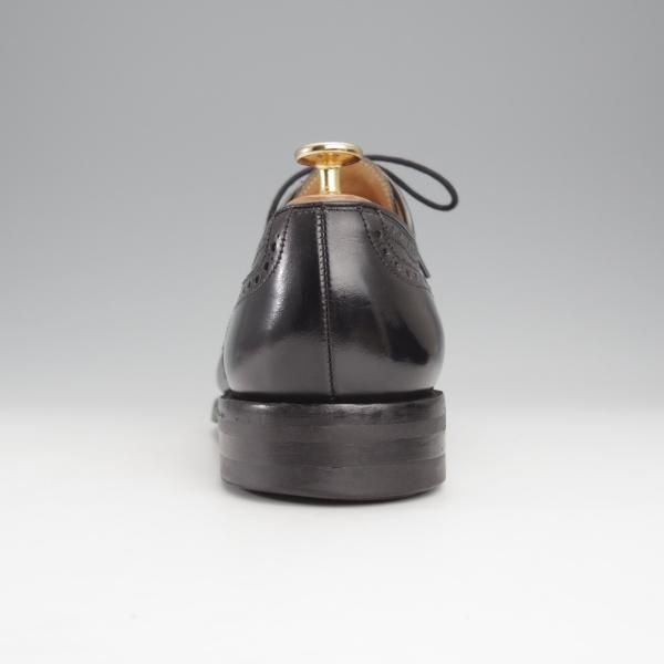 ★クロケット&ジョーンズ 7.5E【ダイナイトソール仕様★SWANSEA/341ラスト】フルブローグ/カーフ/黒/メンズ/Crockett&Jones★j028