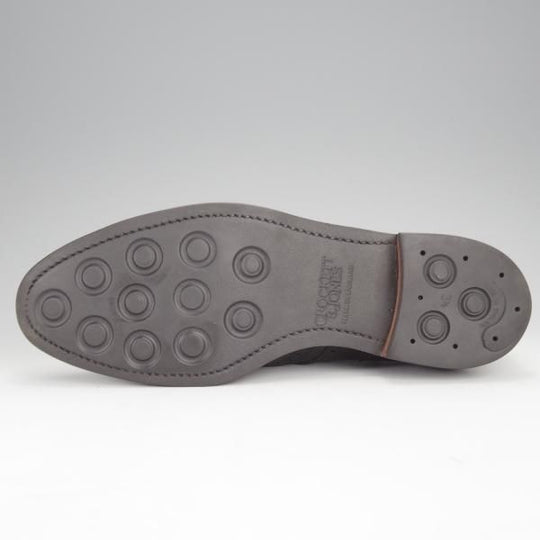 ★クロケット&ジョーンズ 7.5E【ダイナイトソール仕様★SWANSEA/341ラスト】フルブローグ/カーフ/黒/メンズ/Crockett&Jones★j028