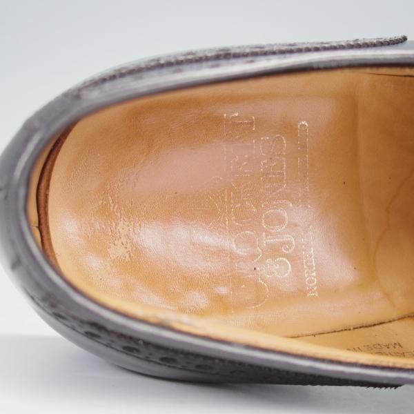 ★クロケット&ジョーンズ 7.5E【ダイナイトソール仕様★SWANSEA/341ラスト】フルブローグ/カーフ/黒/メンズ/Crockett&Jones★j028