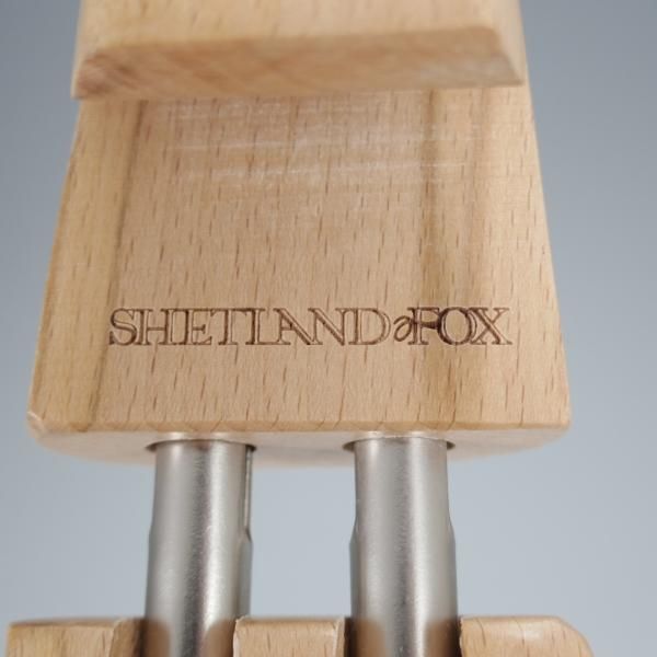美品★シェットランドフォックス LL 【定価￥9,900-★純正シューツリー】ブナ/木製シューキーパー/SHETLAND FOX★j032