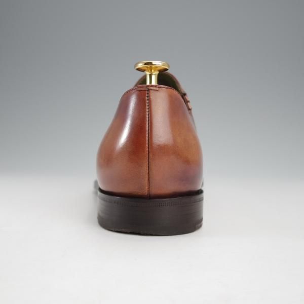 ★(仏)ベルルッティ SIZE 7.5【茶系パティーヌ★ヴェネチアレザー/サイドエラスティック】茶/メンズ/Berluti★j046