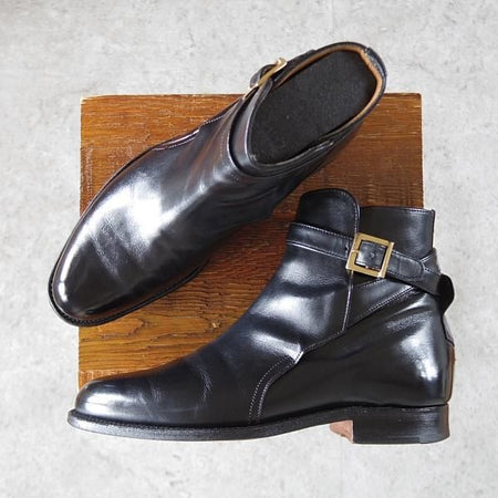 ★(英)チーニー 7E【貴重★ジョッパーブーツ/ロイドフットウェア別注】175ラスト/カーフ/黒/メンズ/Lloyd Footwear/CHEANEY★j050