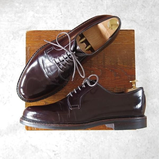 ★ジャランスリワヤ SIZE 7【定価￥41,800-★プレーントゥ/98348】1663ラスト/ポリッシュレザー/赤茶/メンズ/JALAN SRIWIJAWA★j051