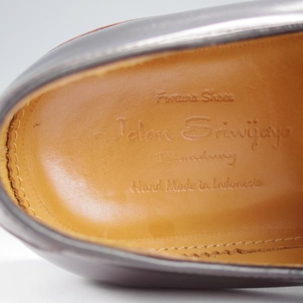 ★ジャランスリワヤ SIZE 7【定価￥41,800-★プレーントゥ/98348】1663ラスト/ポリッシュレザー/赤茶/メンズ/JALAN SRIWIJAWA★j051