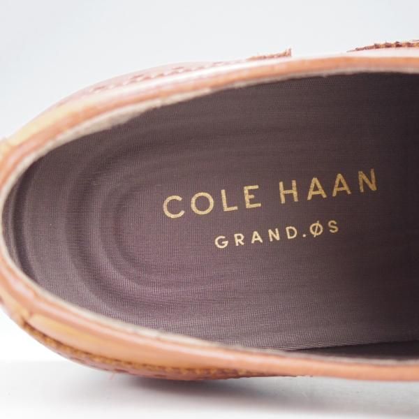 極上★コールハーン SIZE 7.5【★フルブローグ/薄茶】カーフ/メンズ/COLE HAAN★j052