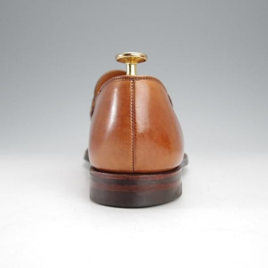 極上★クロケット&ジョーンズ 6E【定価￥96,800-★SELBY/セルビー】バタフライローファー/375ラスト/カーフ/茶/Crockett&Jones★j055